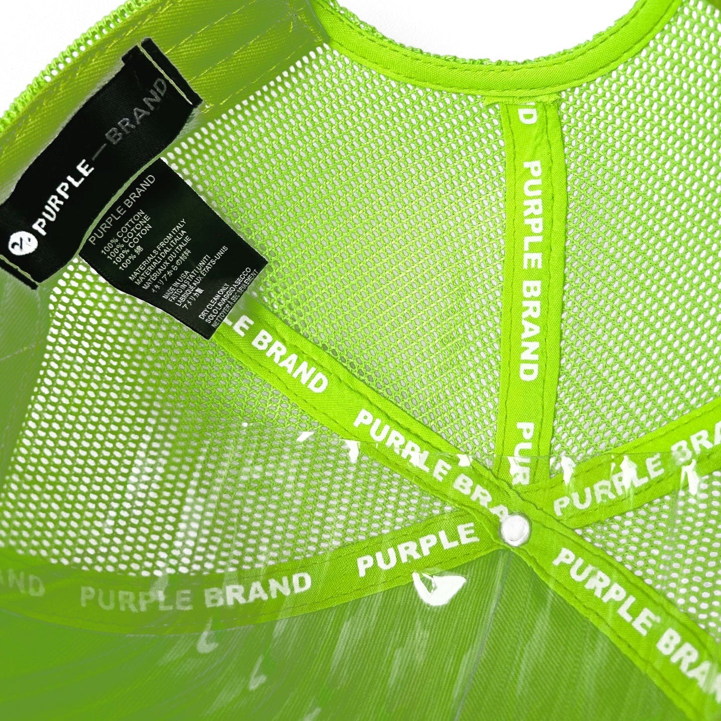 Purple Hat Mesh Stitching Embroidery PB002#