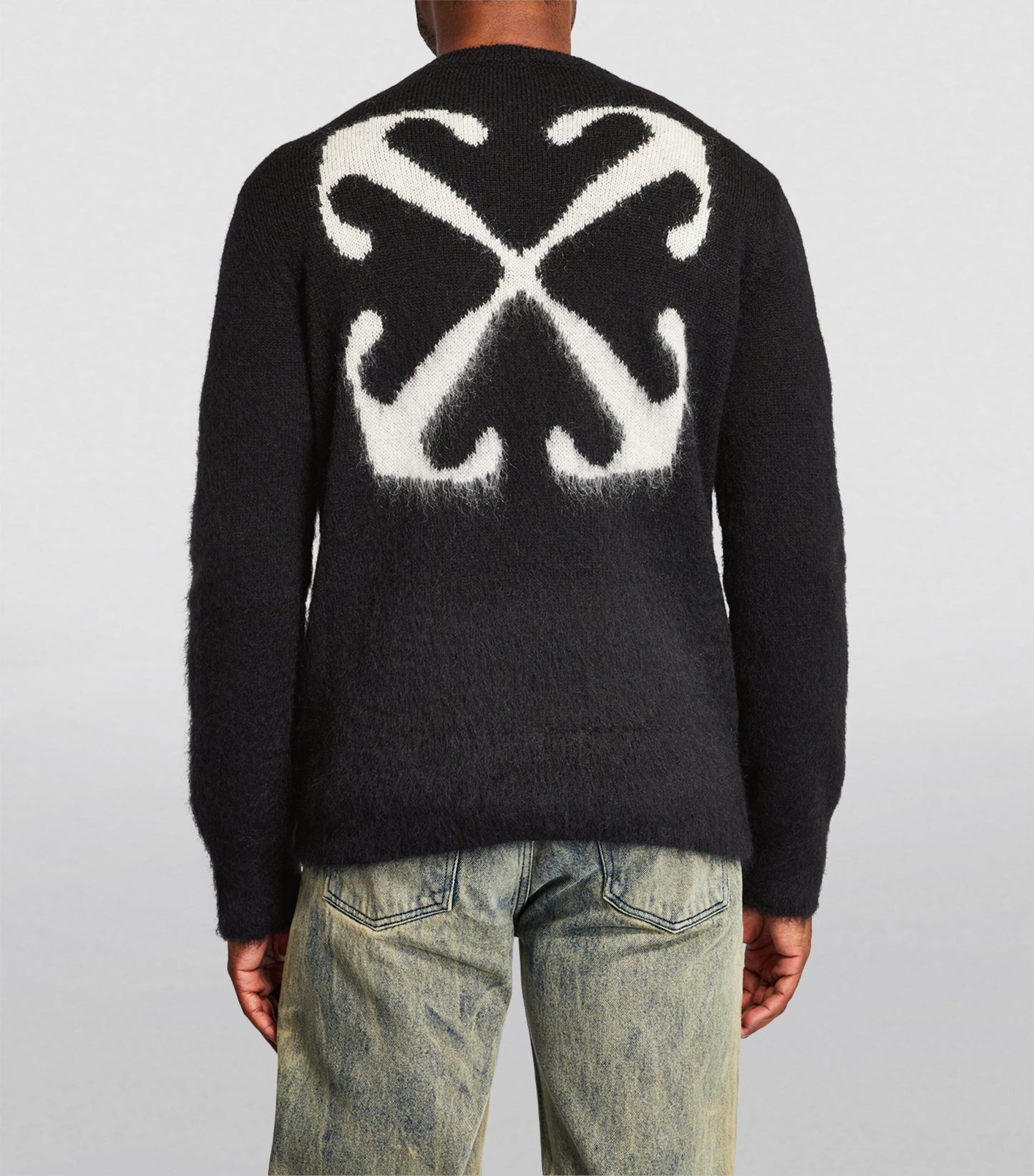OFF WHITE OW mohair striped arrows 393