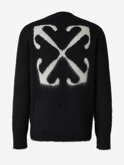 OFF WHITE OW mohair striped arrows 393