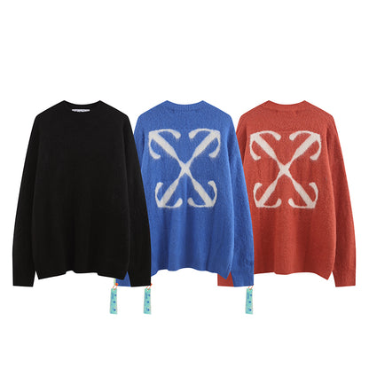 OFF WHITE OW mohair striped arrows 393