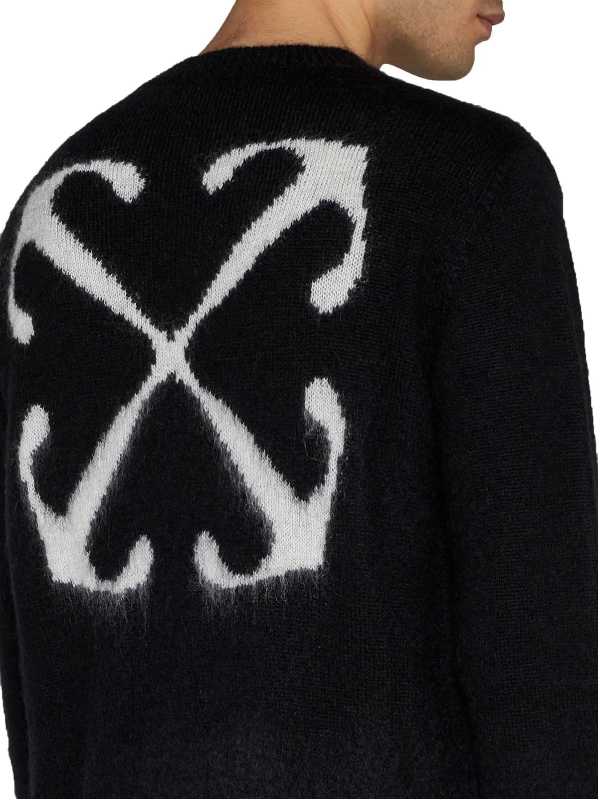 OFF WHITE OW mohair striped arrows 393