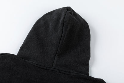 Off white 460g heavy washed hooded sweatshirt 9072