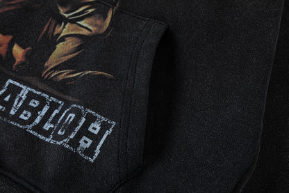2025 Off white 460g heavy washed hooded sweatshirt 9076