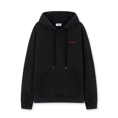 Off white 460g heavy washed hooded sweatshirt 9079