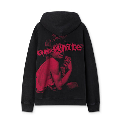 Off white 460g heavy washed hooded sweatshirt 9079