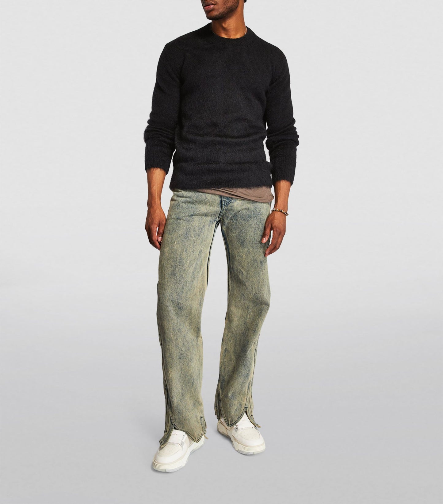 OFF WHITE OW mohair striped arrows 393