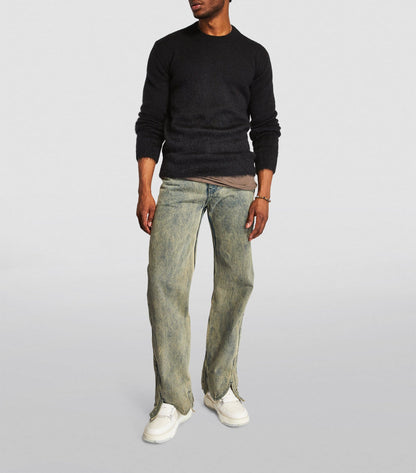 OFF WHITE OW mohair striped arrows 393