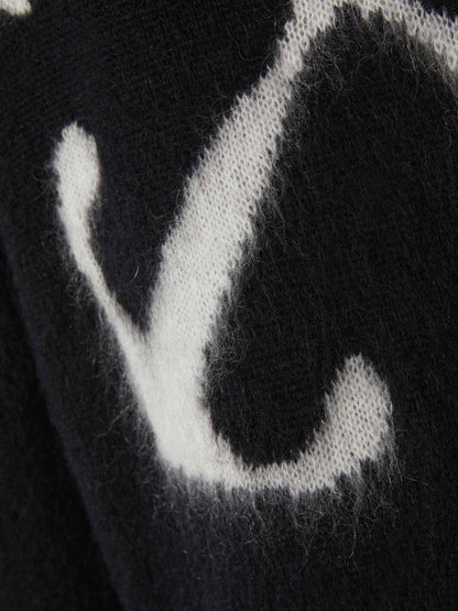 OFF WHITE OW mohair striped arrows 393