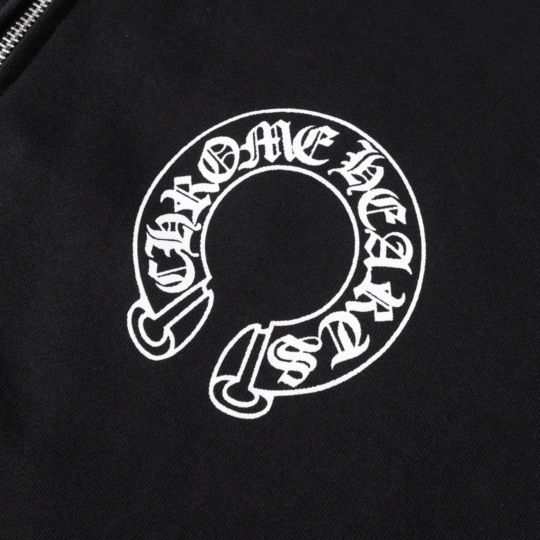 Chrome Hearts Hoodie - Black Street Style Embroidered Sweatshirt 851