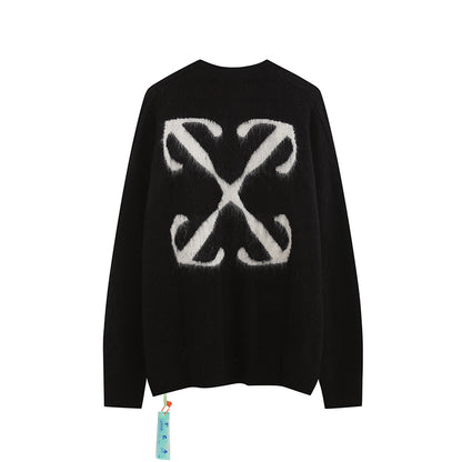 OFF WHITE OW mohair striped arrows 393