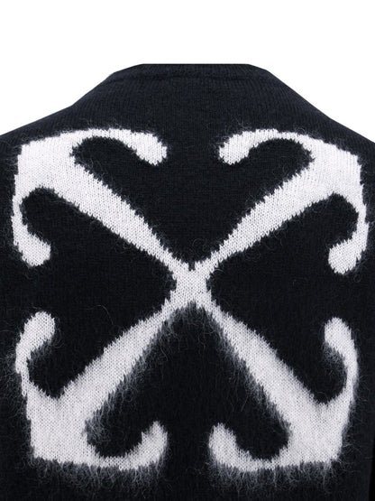 OFF WHITE OW mohair striped arrows 393