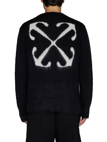 OFF WHITE OW mohair striped arrows 393